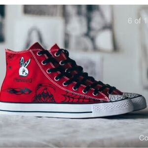 Sean Pablo x Converse Chuck Taylor All Star Sneakers Shoes Pro Hi 'Red'